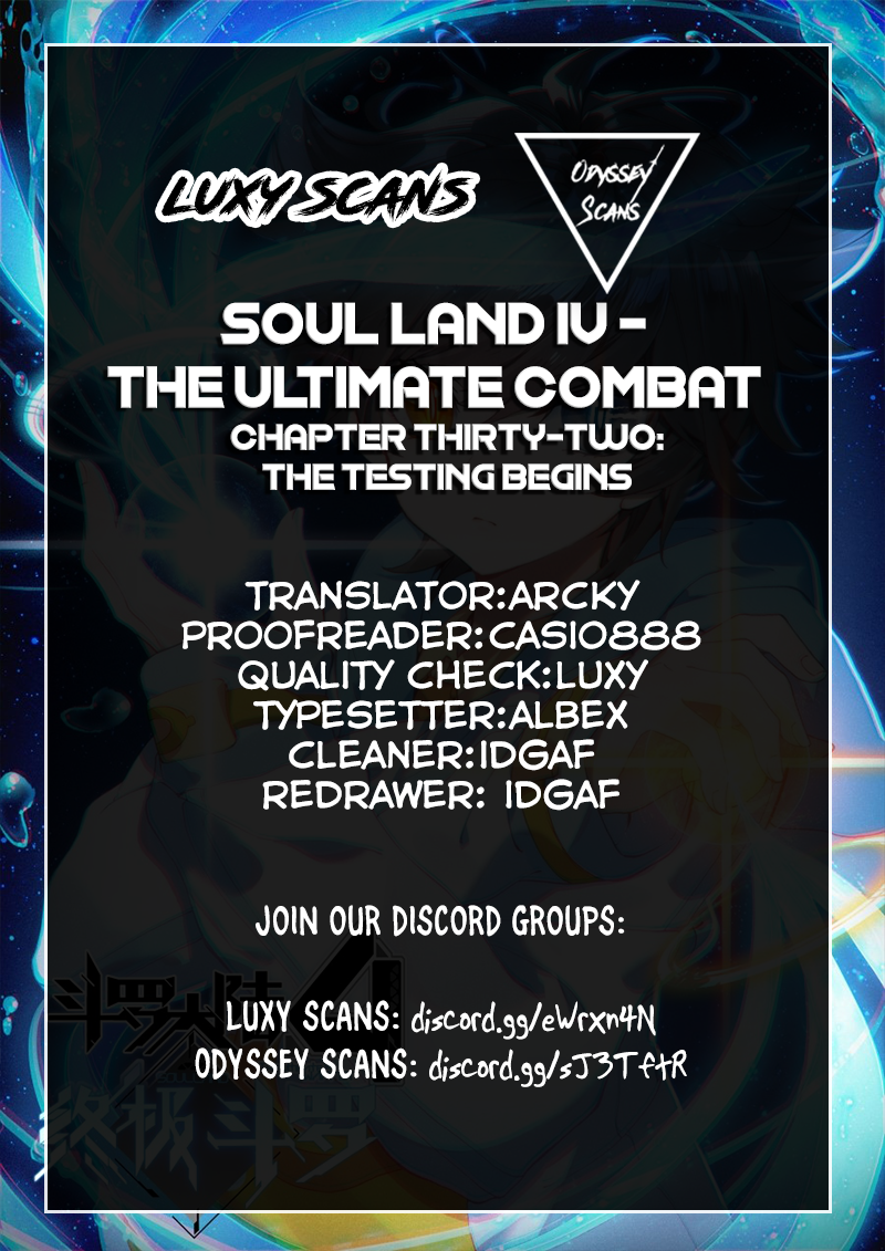 Soul Land Iv - The Ultimate Combat Vol.1 Chapter 32: The Testing Begins - Picture 1
