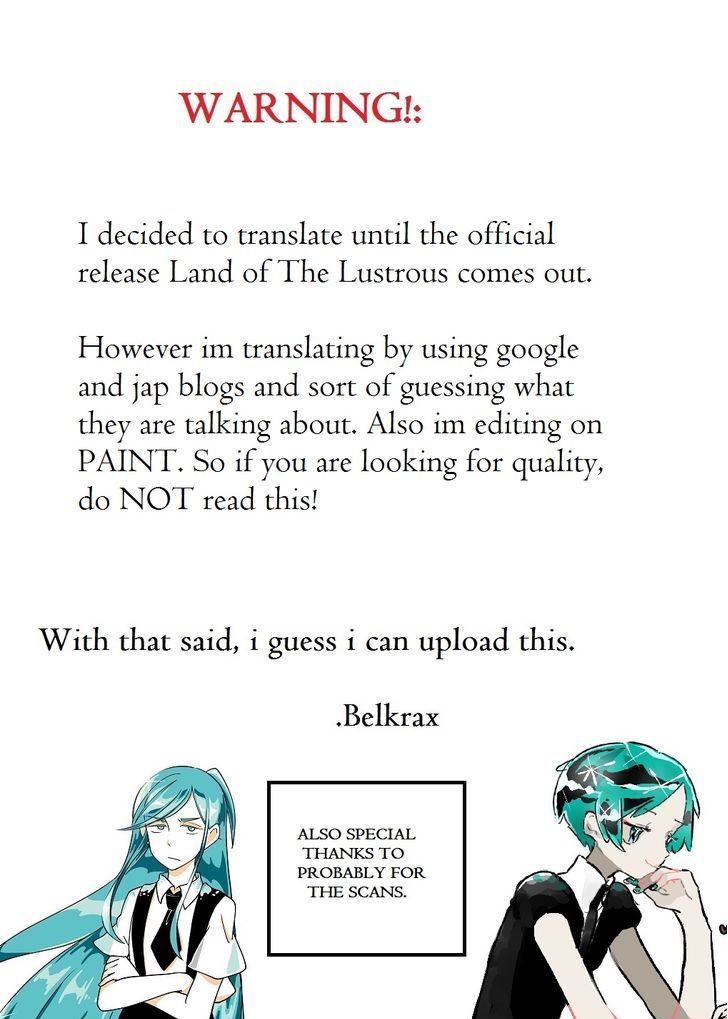 Houseki No Kuni Vol.7 Chapter 49 : Following Footsteps - Picture 1