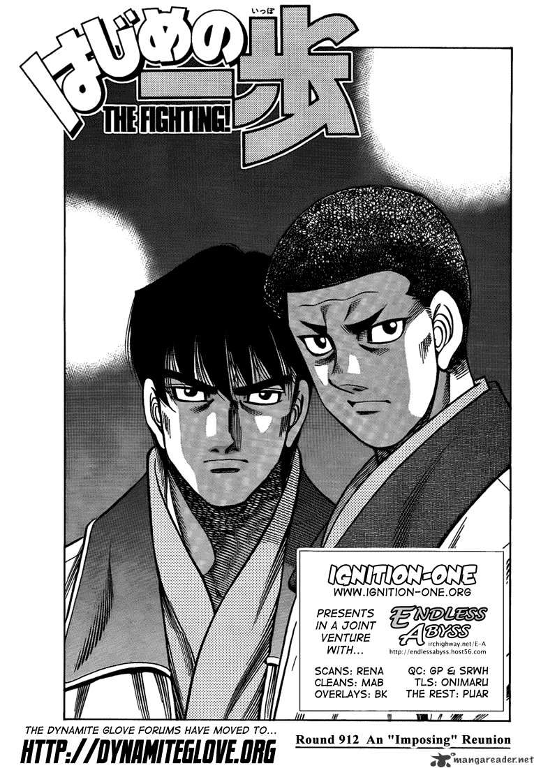 Hajime No Ippo Chapter 912 : An Emposing Reunion - Picture 1