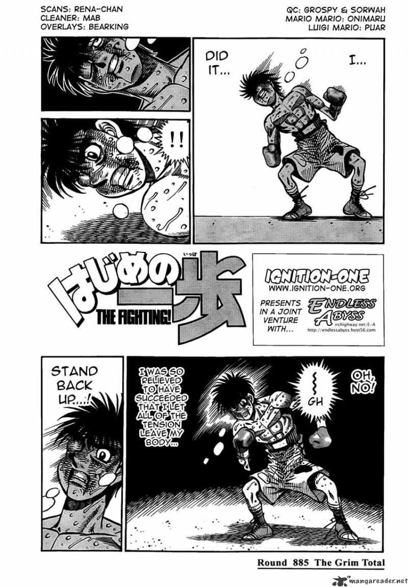 Hajime No Ippo Chapter 885 : The Grim Total - Picture 1