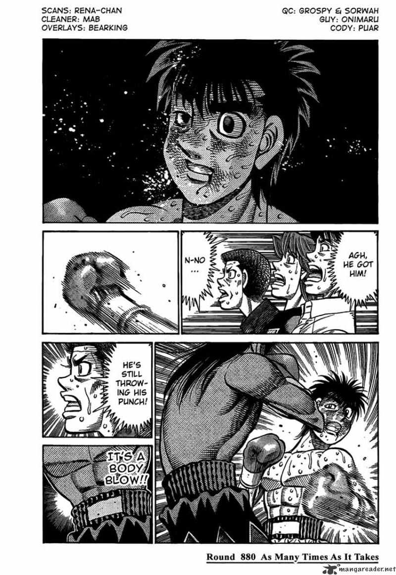 Hajime No Ippo Chapter 880 : As Many Times As It Takes - Picture 1
