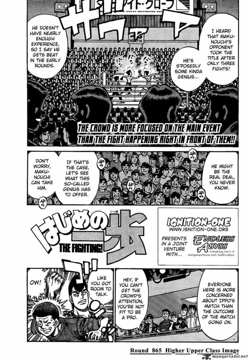 Hajime No Ippo Chapter 865 : Higher Upper Class Image - Picture 1