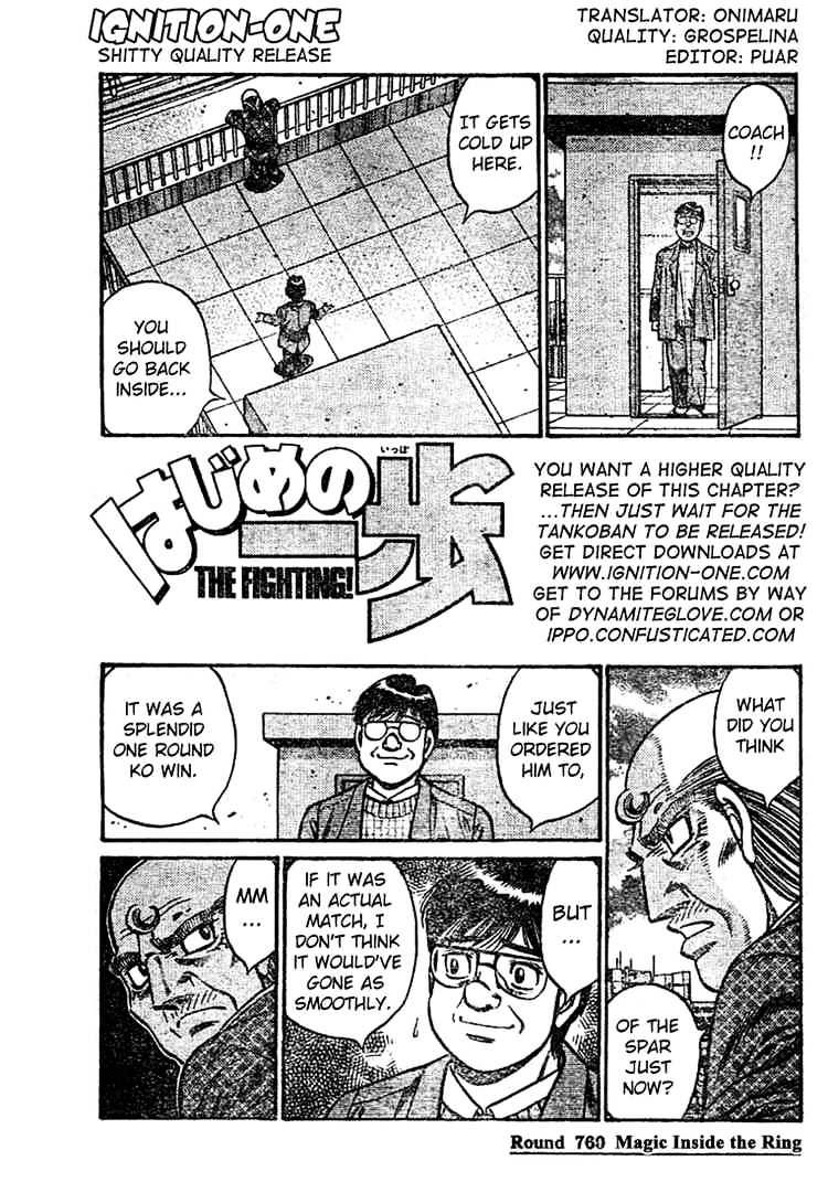 Hajime No Ippo Chapter 760 : Magic Inside The Ring - Picture 1