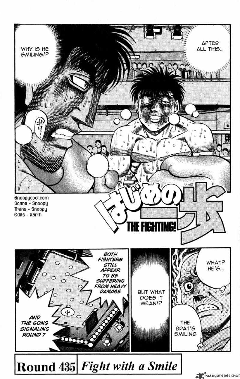 Hajime No Ippo Chapter 435 : Fight With A Smile - Picture 1