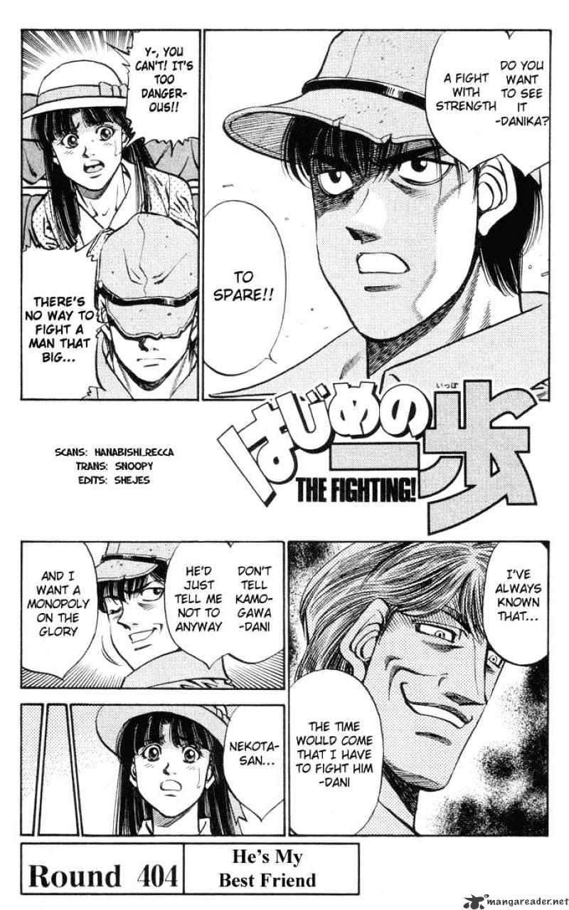 Hajime No Ippo Chapter 404 : He S My Best Friend - Picture 1
