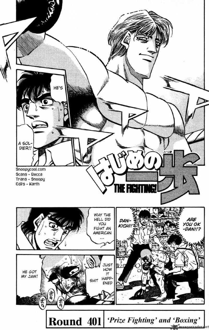 Hajime No Ippo Chapter 401 : Prize Fighting And Boxing - Picture 1