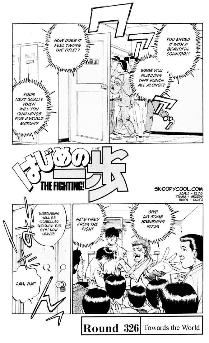 Hajime No Ippo Chapter 326 : Towards The World - Picture 1