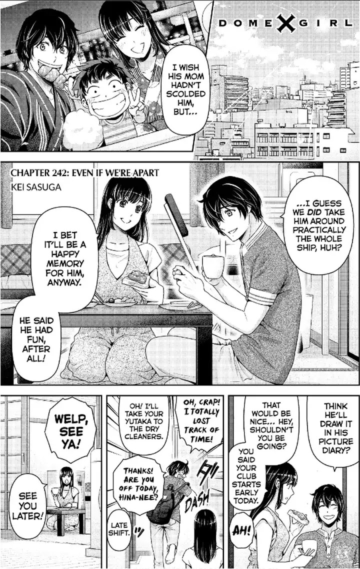 Domestic Na Kanojo Chapter 242: Even If We're Apart - Picture 1