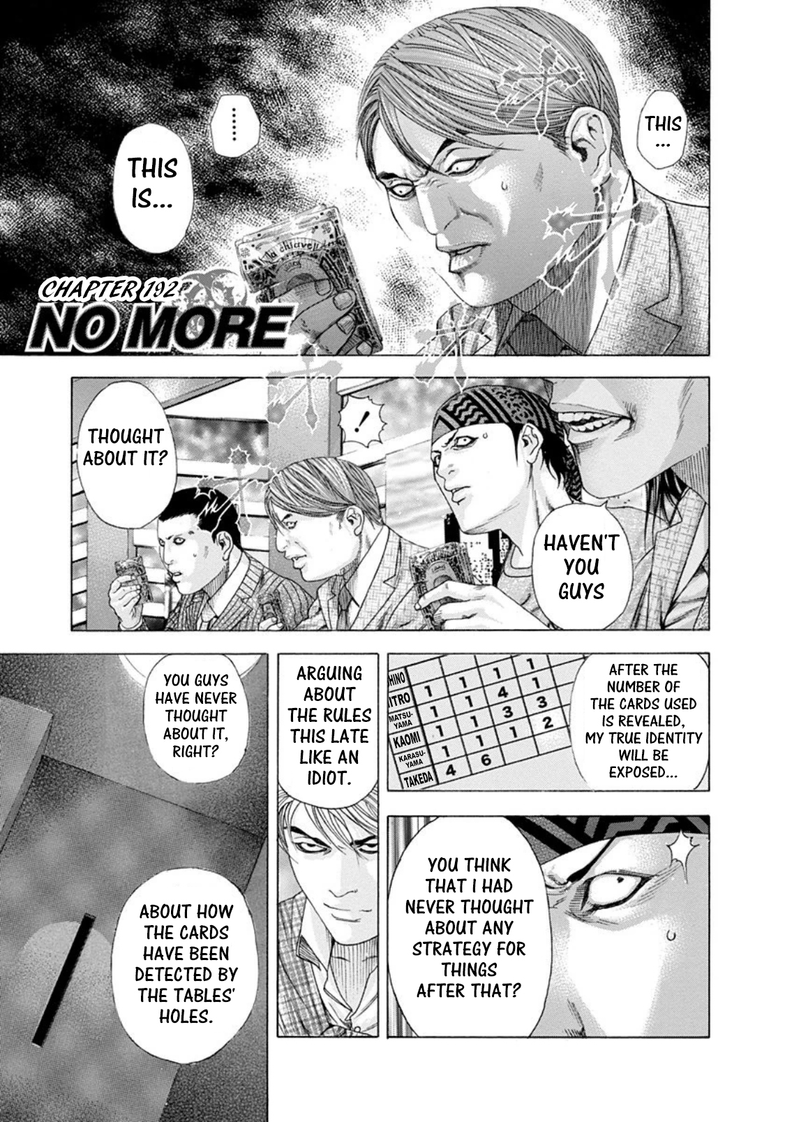 Usogui Chapter 192: No More - Picture 1