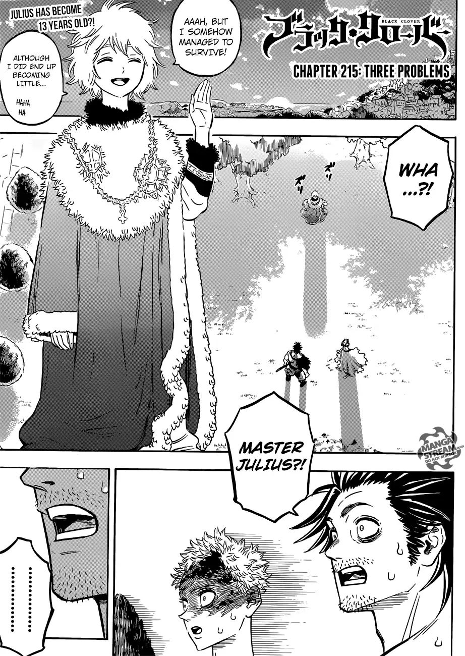 Black Clover Chapter 215: Three Problems - Picture 1