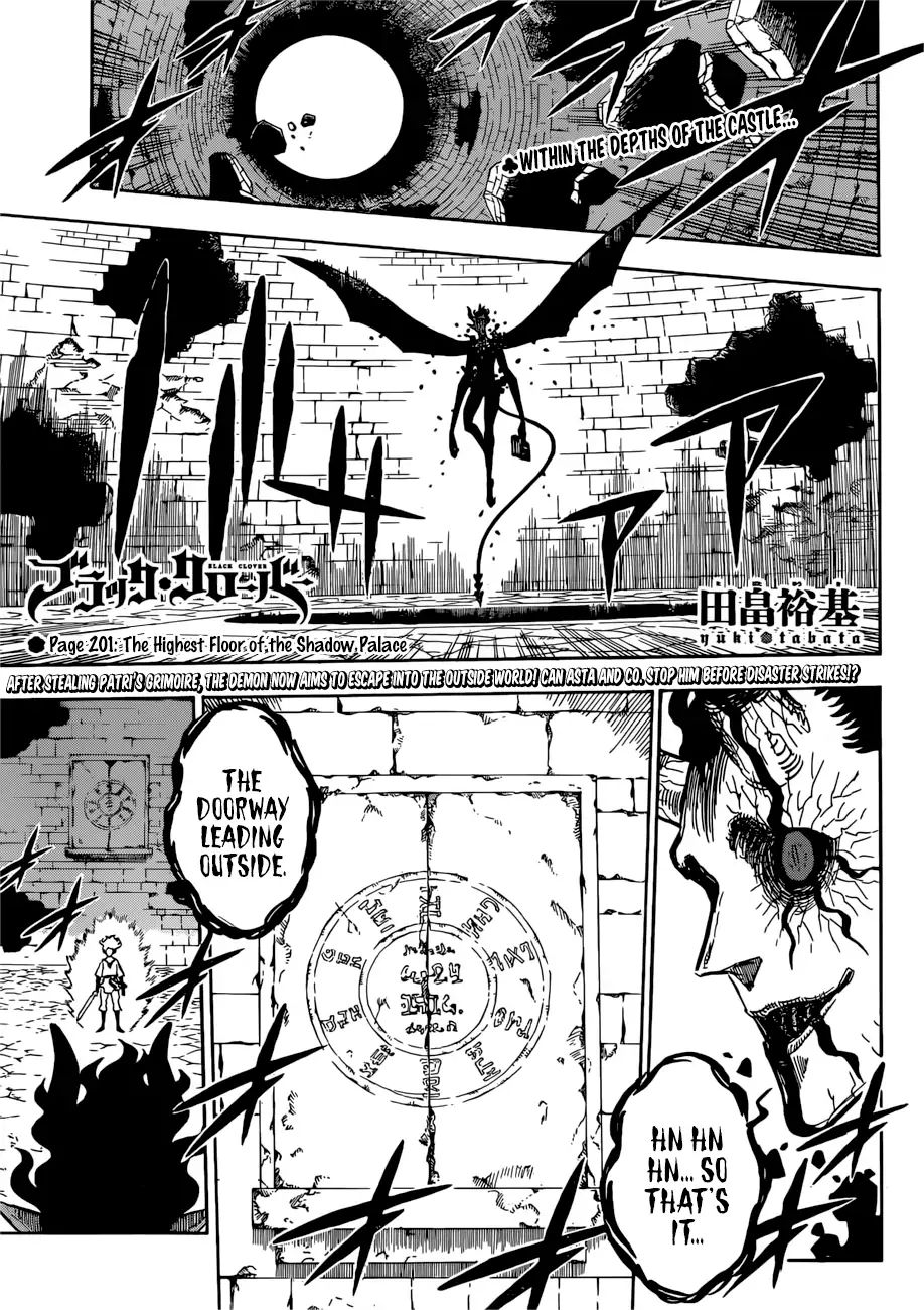 Black Clover Chapter 201: The Highest Floor Of The Shadow Palace - Picture 1
