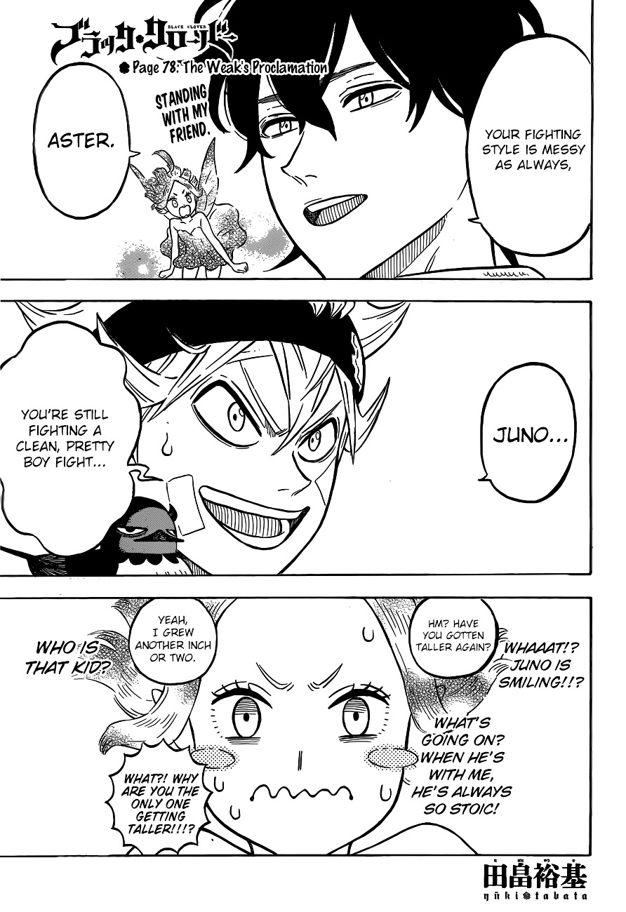 Black Clover Chapter 78 : The Weak's Proclamation - Picture 2