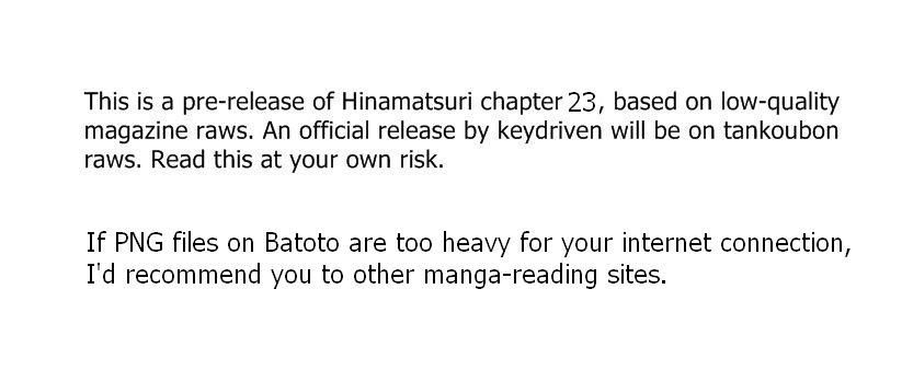 Hinamatsuri Vol.5 Chapter 23 : Anzu, Kanbanshojyo, Begins Working - Picture 1