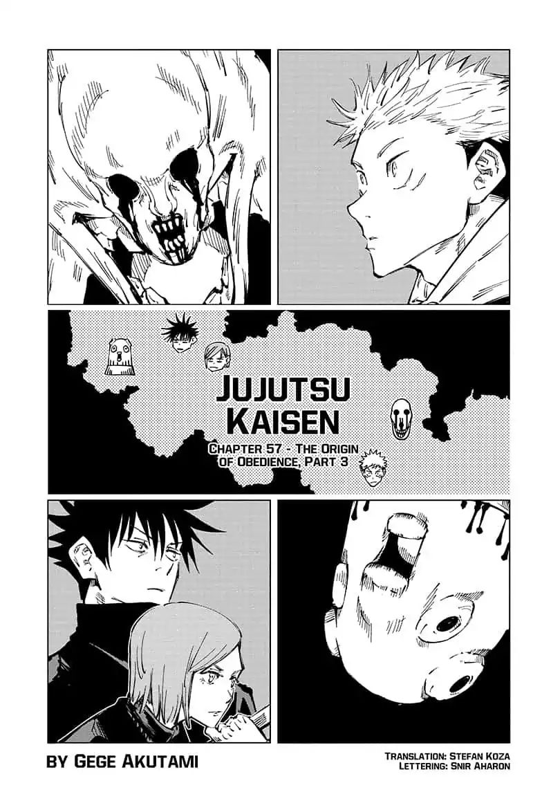 Jujutsu Kaisen Chapter 57: The Origin Of Obedience, Part 3 - Picture 1