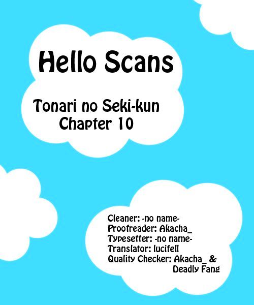 Tonari No Seki-Kun Vol.1 Chapter 10 - Picture 1