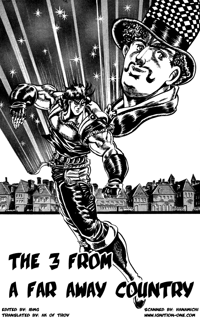 Jojo's Bizarre Adventure Part 1 - Phantom Blood Vol.4 Chapter 36: The Three From A Faraway Land, Part 1 - Picture 1