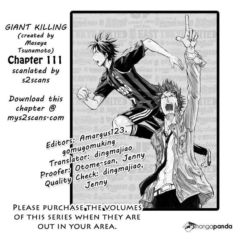Giant Killing Chapter 111 - Picture 1