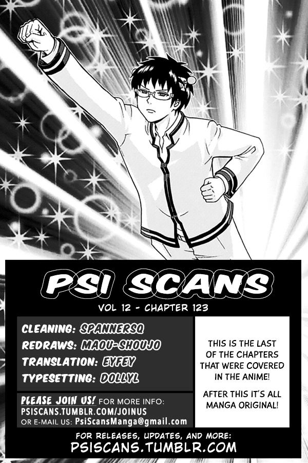 Saiki Kusuo No Sainan Chapter 123 : Out Of Control Imagination Exerpsise! - Picture 1