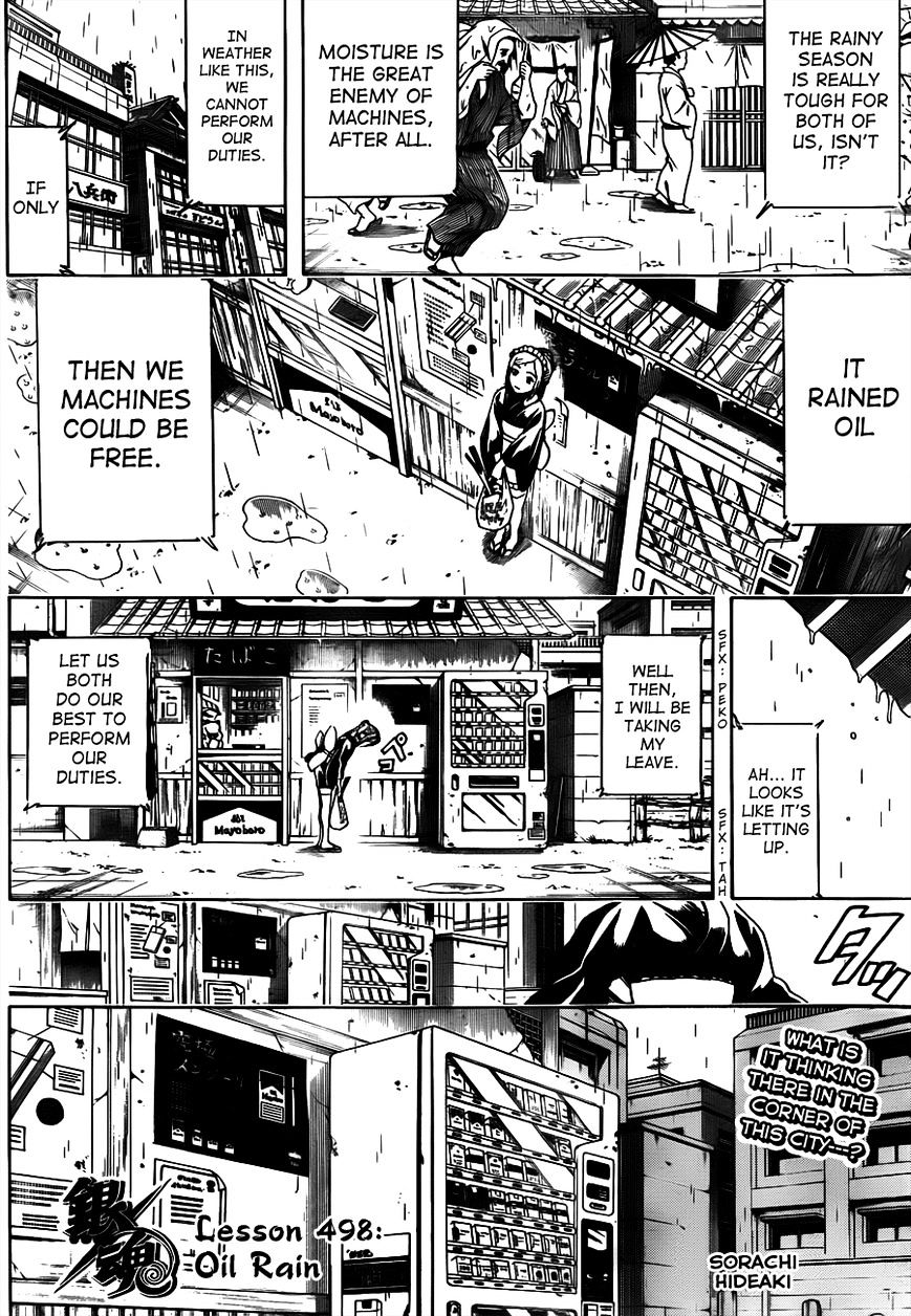 Gintama Chapter 498 : Oil Rain - Picture 2