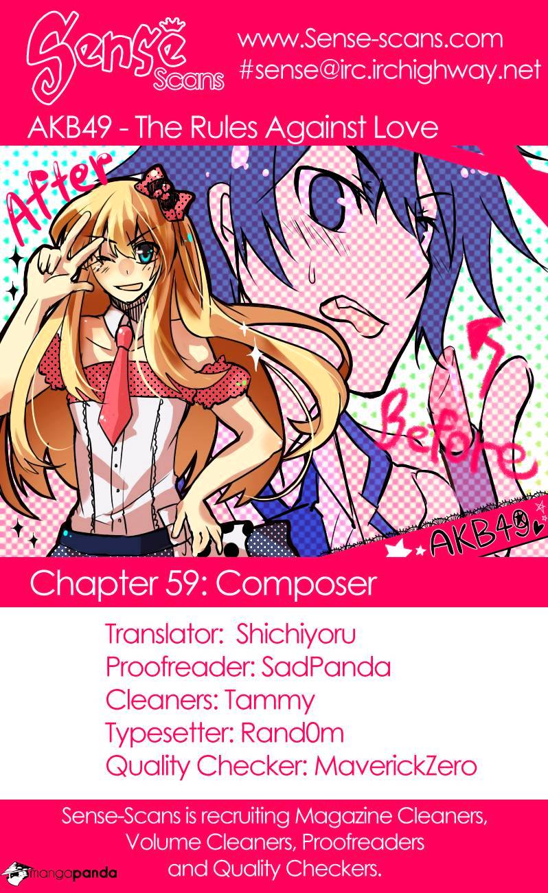 Akb49 - Renai Kinshi Jourei Chapter 59 : Composer - Picture 1