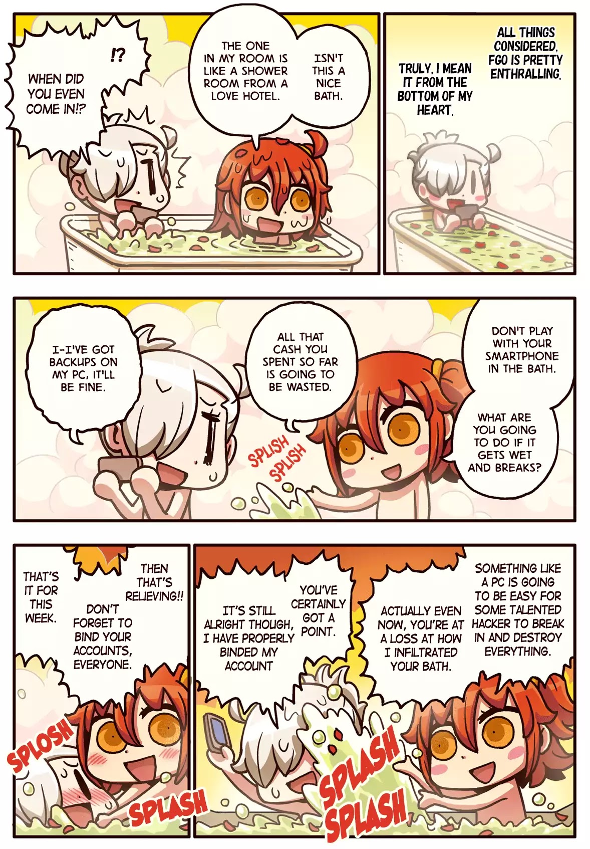 Manga De Wakaru! Fate/grand Order Chapter 24: Careful! Fgo In The Bath! - Picture 1