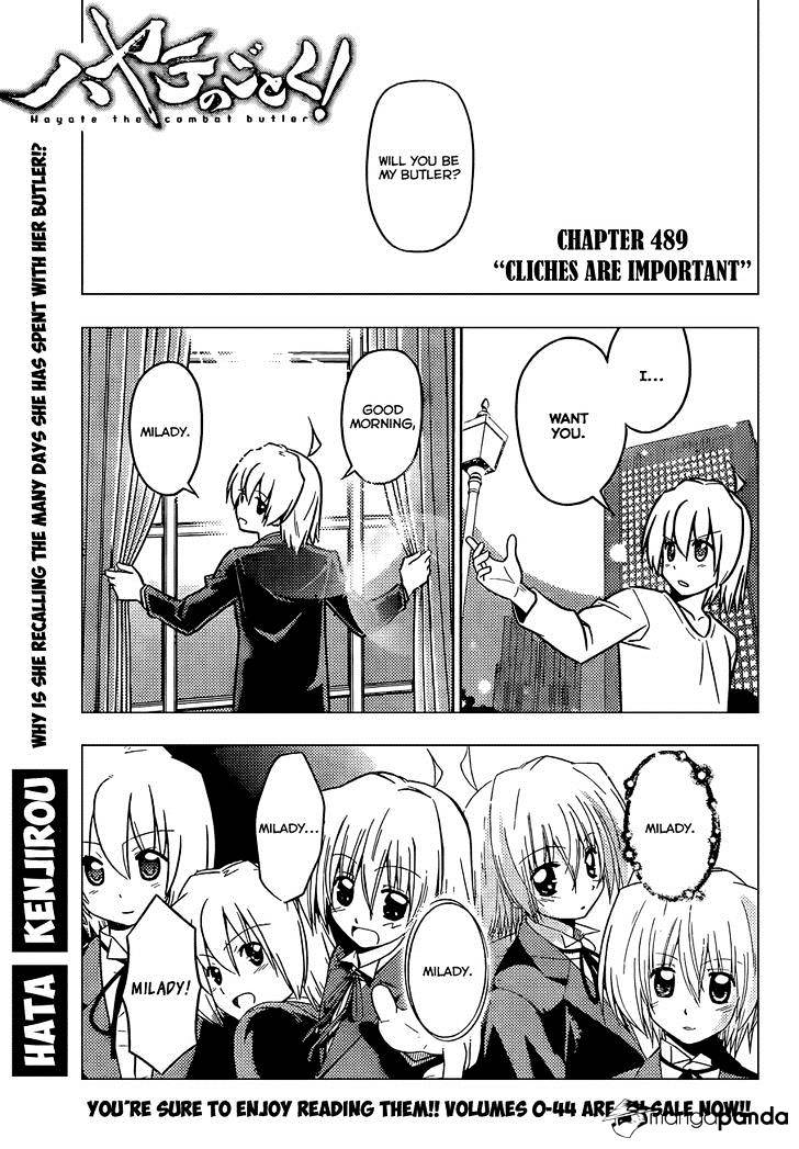 Hayate No Gotoku! Chapter 489 : Cliches Are Important - Picture 3