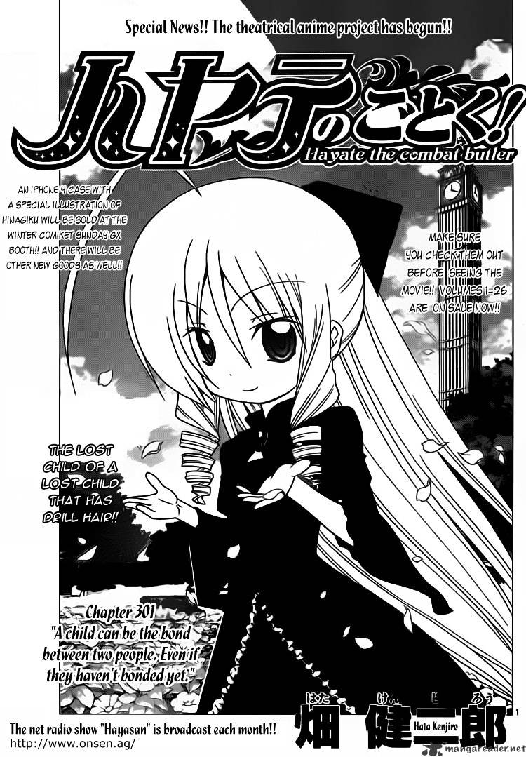 Hayate No Gotoku! Chapter 301 : A Child Can Be The Bond Between Two People. Even If They Haven’T Bonded Yet. - Picture 1