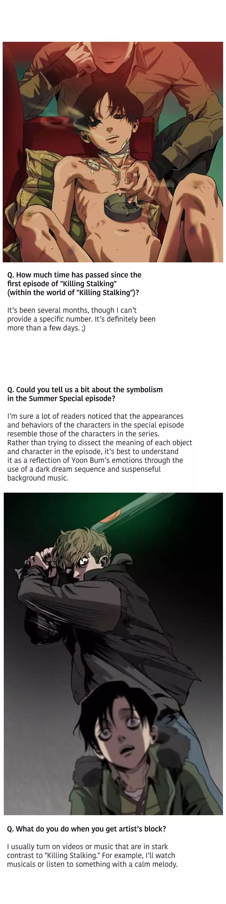 Killing Stalking Chapter 35.5: Q & A Special - Picture 2