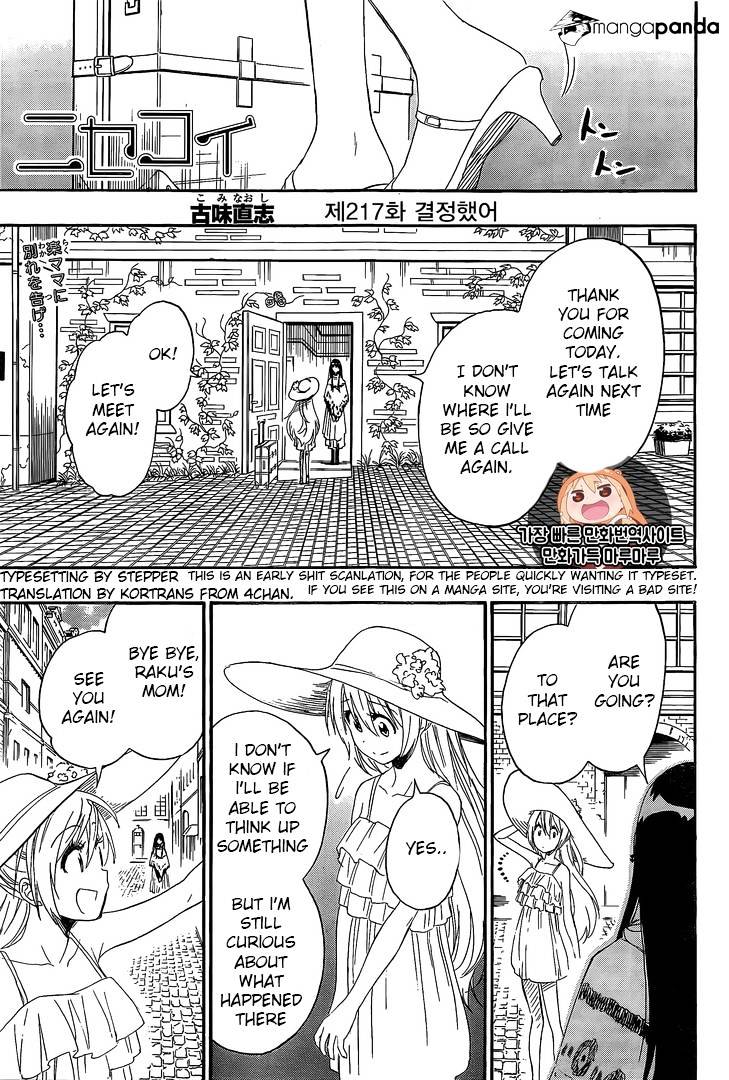 Nisekoi Chapter 217 - Picture 1