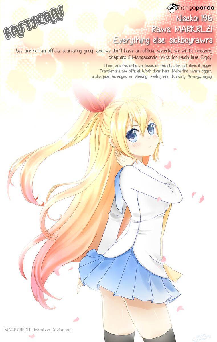 Nisekoi Chapter 196 - Picture 1
