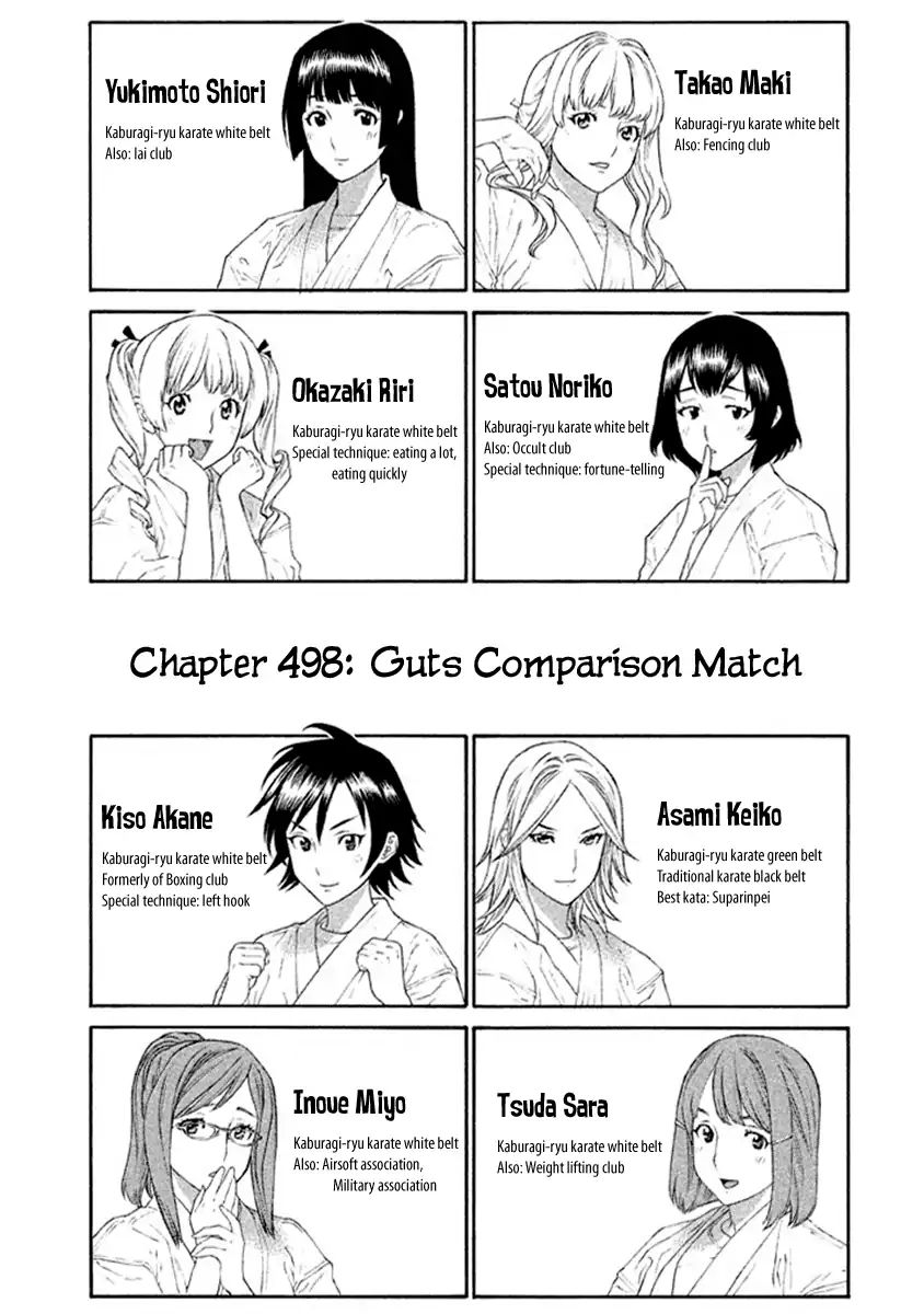 Karate Shoukoushi Kohinata Minoru Vol.50 Chapter 498: Guts Comparison Match - Picture 1