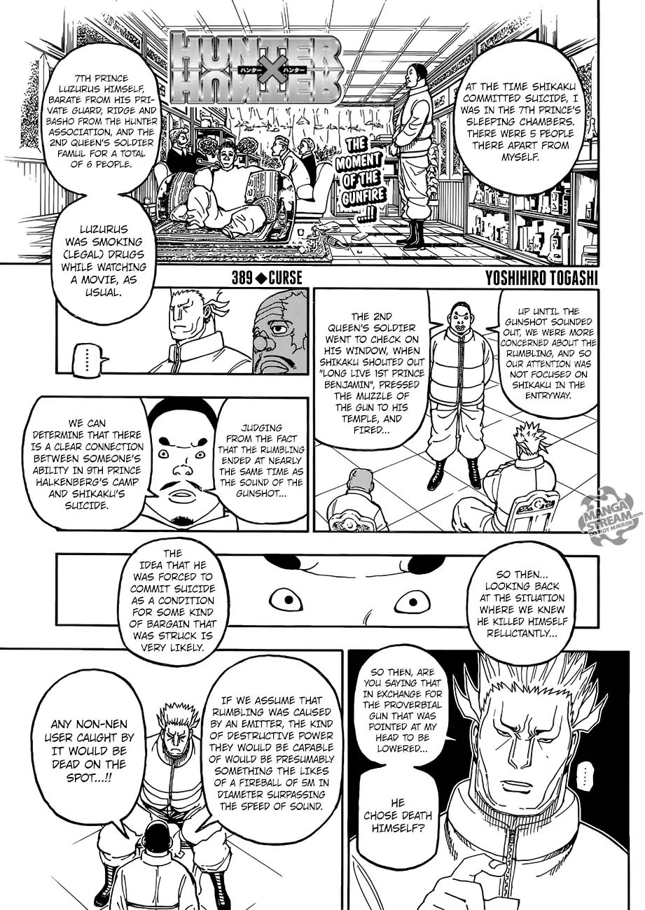Hunter X Hunter Chapter 389: Curse - Picture 1