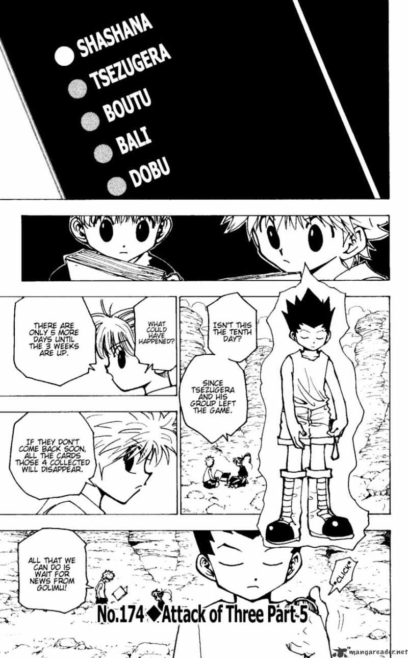 Hunter X Hunter Chapter 174 : Attack Of Three 5 - Picture 1
