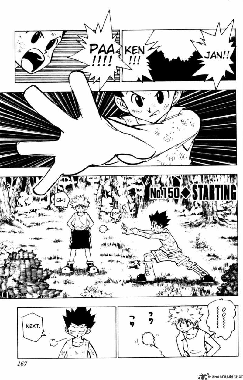Hunter X Hunter Chapter 150 : Starting - Picture 1