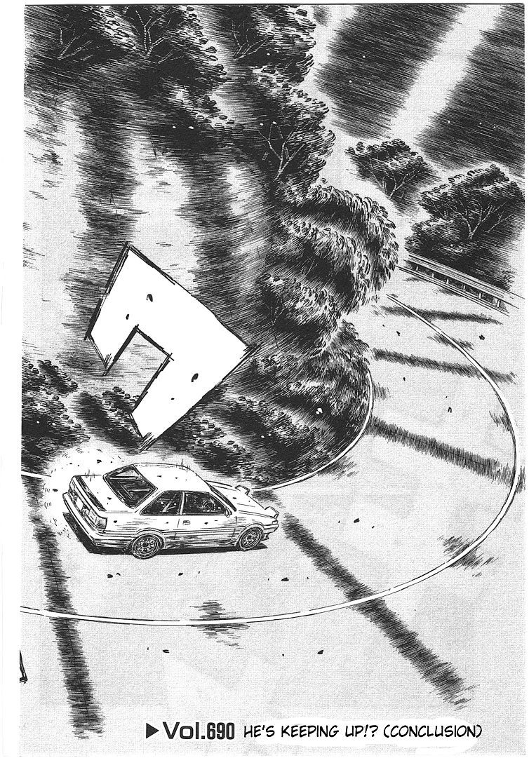 Initial D Chapter 690 : He S Keeping Up!? (Conclusion) - Picture 1