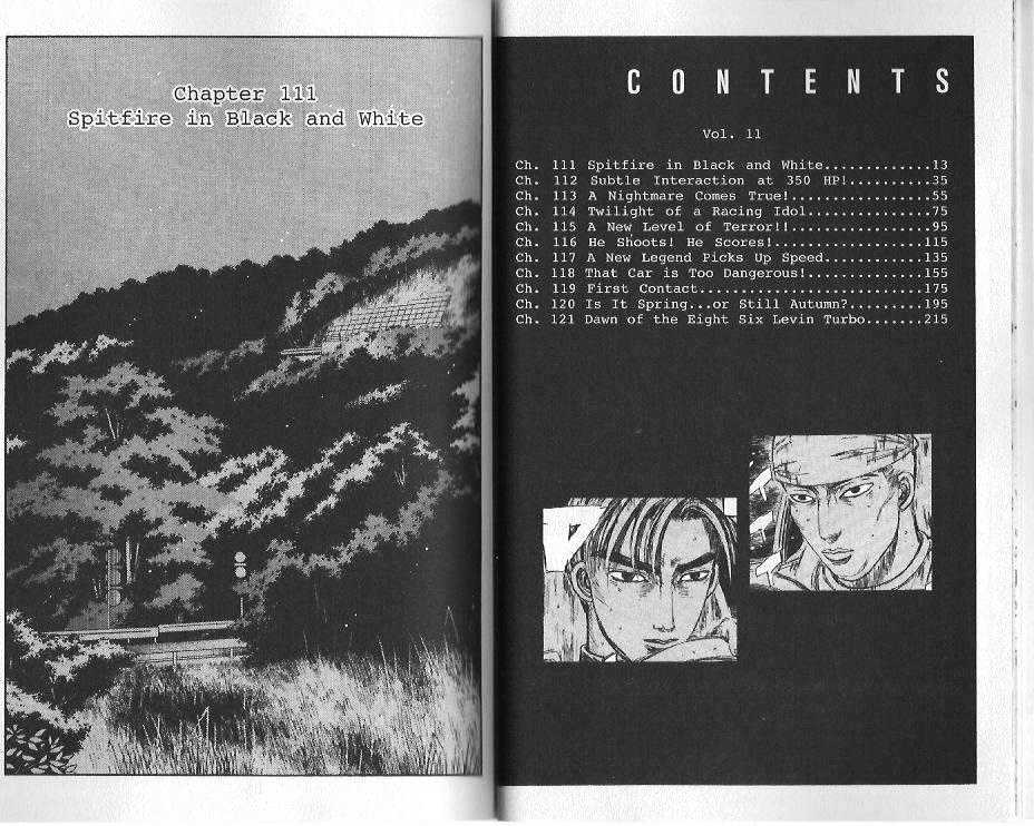 Initial D Vol.11 Chapter 111 : Spitfire In Black And White - Picture 2