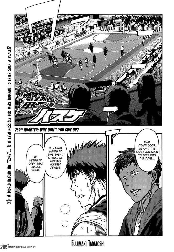 Kuroko No Basket Vol.23 Chapter 262 : Why Don't You Give Up - Picture 1