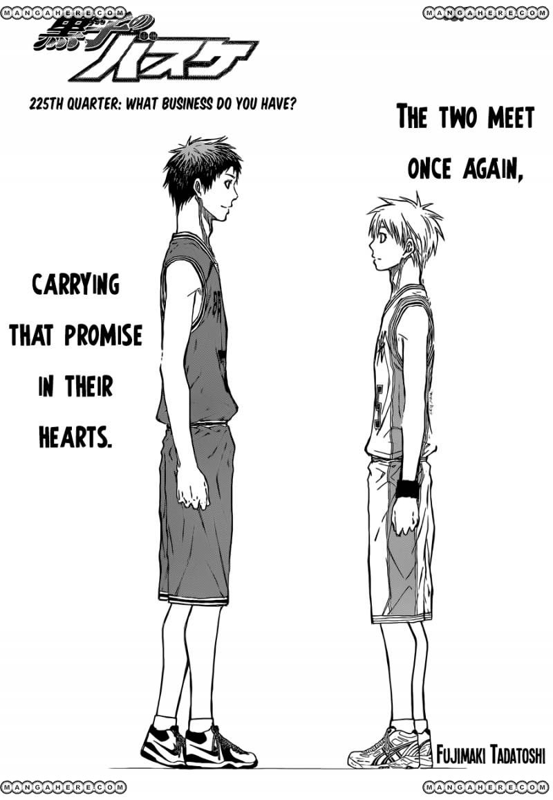 Kuroko No Basket Vol.22 Chapter 225 : What Business Do You Have? - Picture 1