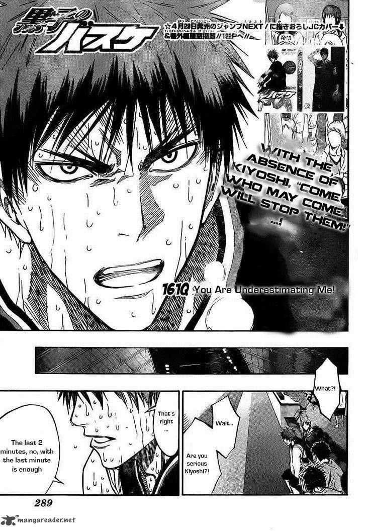 Kuroko No Basket Vol.16 Chapter 161 : You Are Just Looking Down On Us - Picture 3