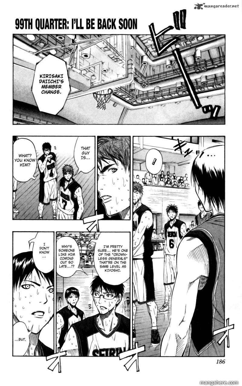 Kuroko No Basket Vol.11 Chapter 099 : I'll Be Back Soon - Picture 1