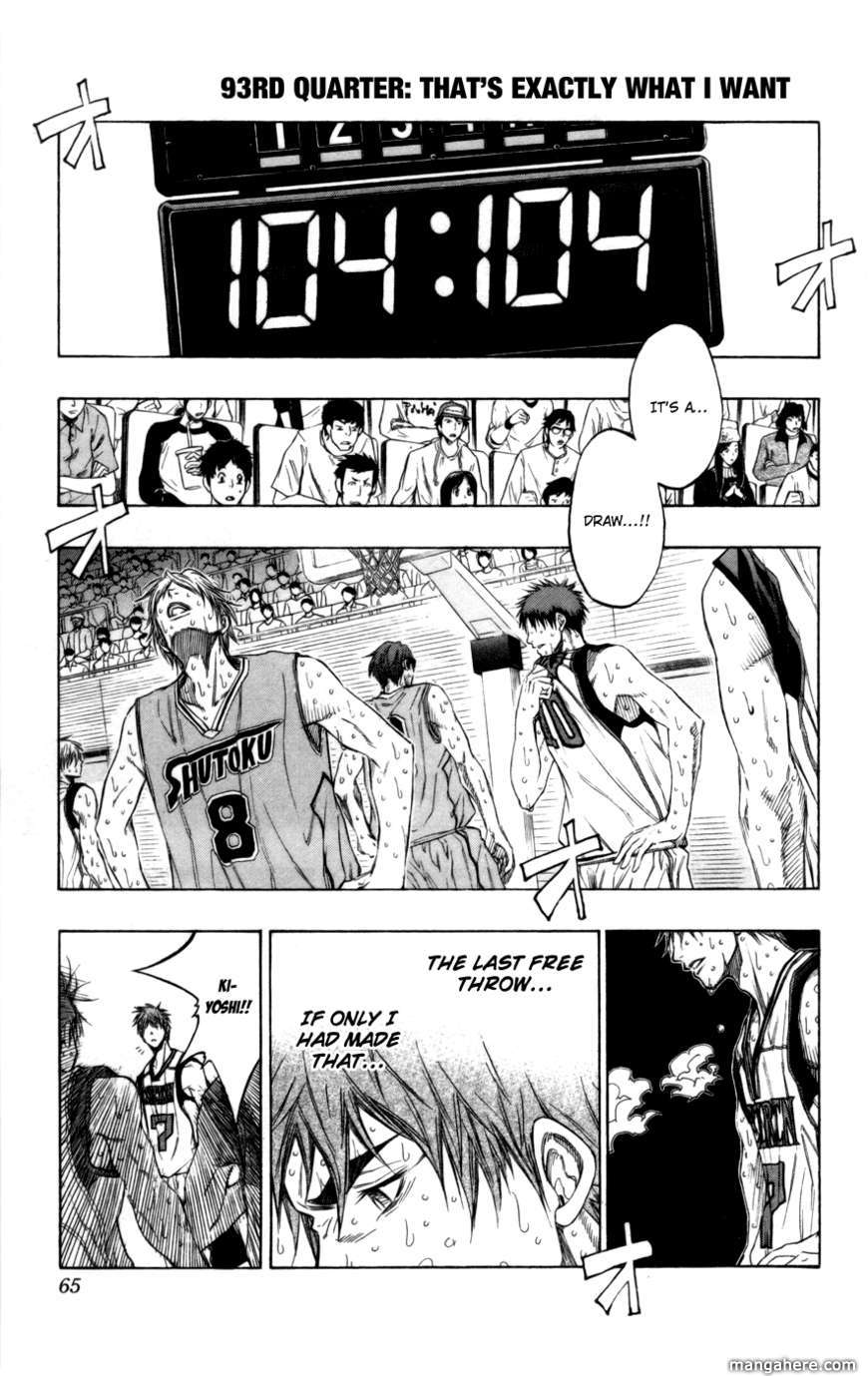 Kuroko No Basket Vol.11 Chapter 093 : That's Exactly What I Want - Picture 1