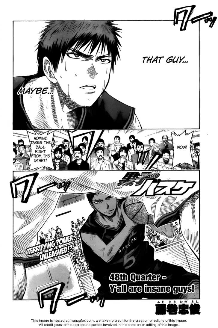 Kuroko No Basket Vol.06 Chapter 048 : Y'all Are Insane Guys! - Picture 3