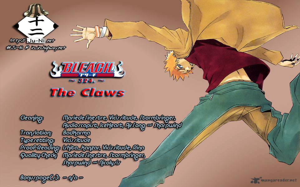 Bleach Chapter 324 : The Claws - Picture 1