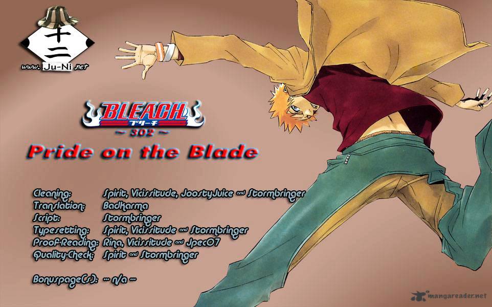 Bleach Chapter 302 : Pride On The Blade - Picture 2