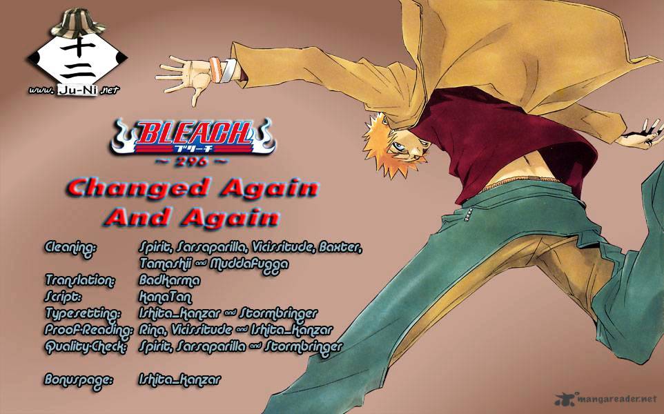 Bleach Chapter 296 : Change Again And Again - Picture 1