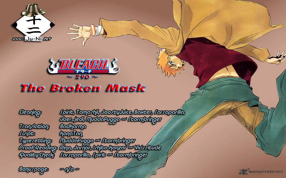 Bleach Chapter 290 : The Broken Mask - Picture 2
