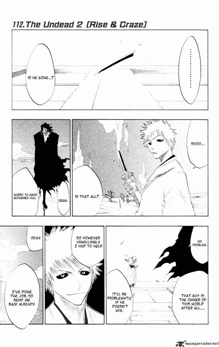Bleach Chapter 112 : The Undead 2 Rise And Craze - Picture 1