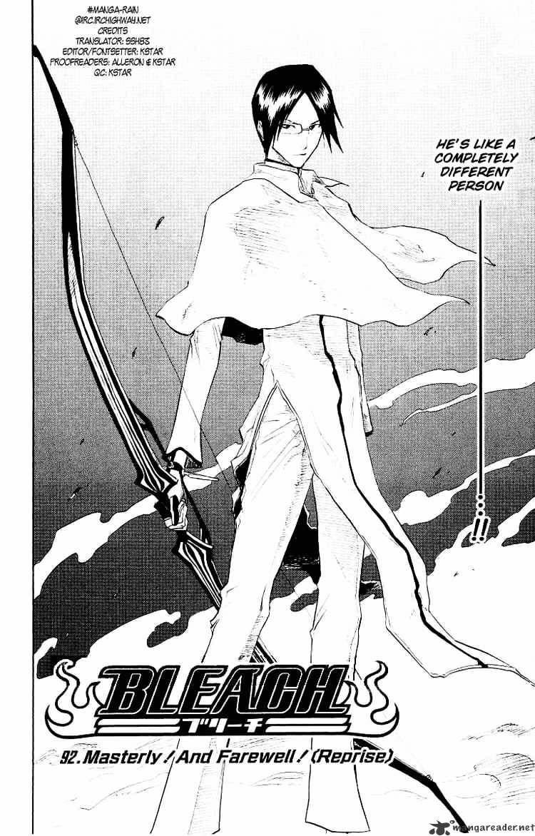 Bleach Chapter 92 : Masterly And Farewell Reprise - Picture 2