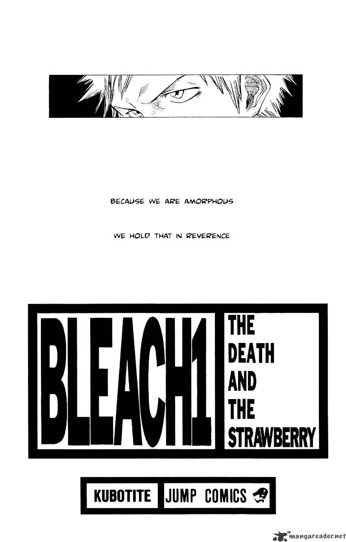 Bleach Chapter 1 : Death And Strawberry - Picture 1