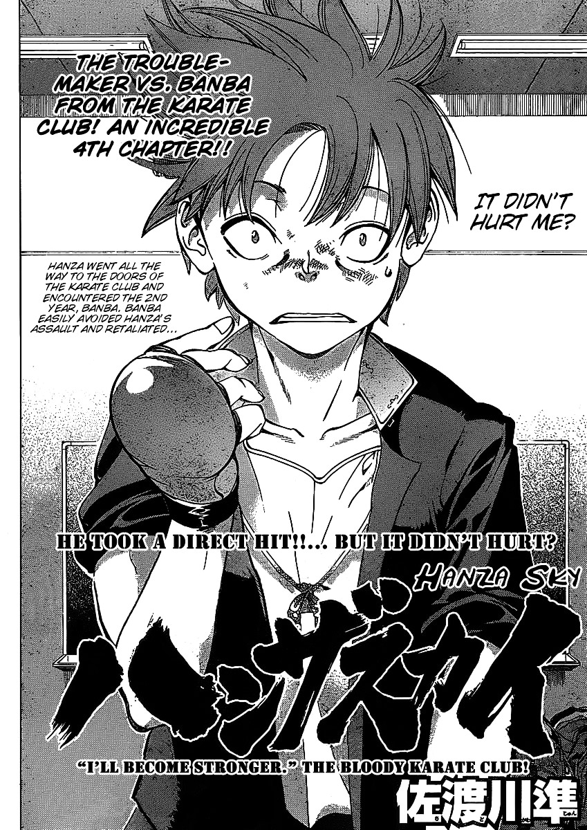 Hanzasky Vol.1 Chapter 4 : I'll Become Stronger. The Bloody Karate Club - Picture 3